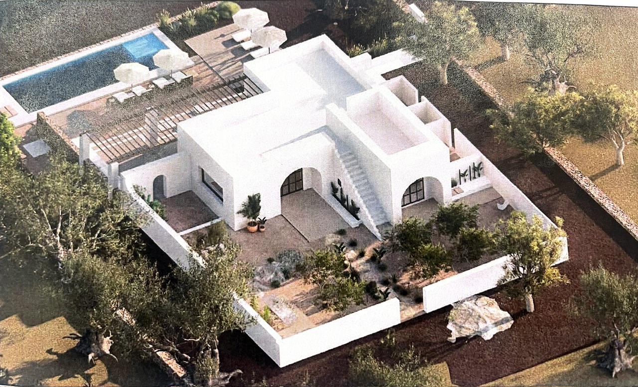 Fabulous sea view land with building project Approved Carovigno